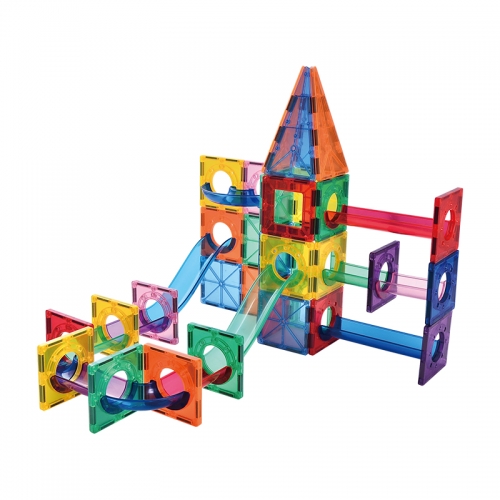 Preschool Educational 2020 Hot Sell Magnet Tiles 76 Piece Set Sale