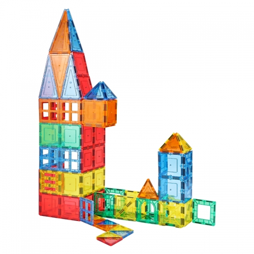 130 New Children Toys Magnetic Tiles Magnetic Building Blocks Set